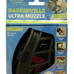 BASKERVILLE Ultra Muzzle Black Size 3.webp