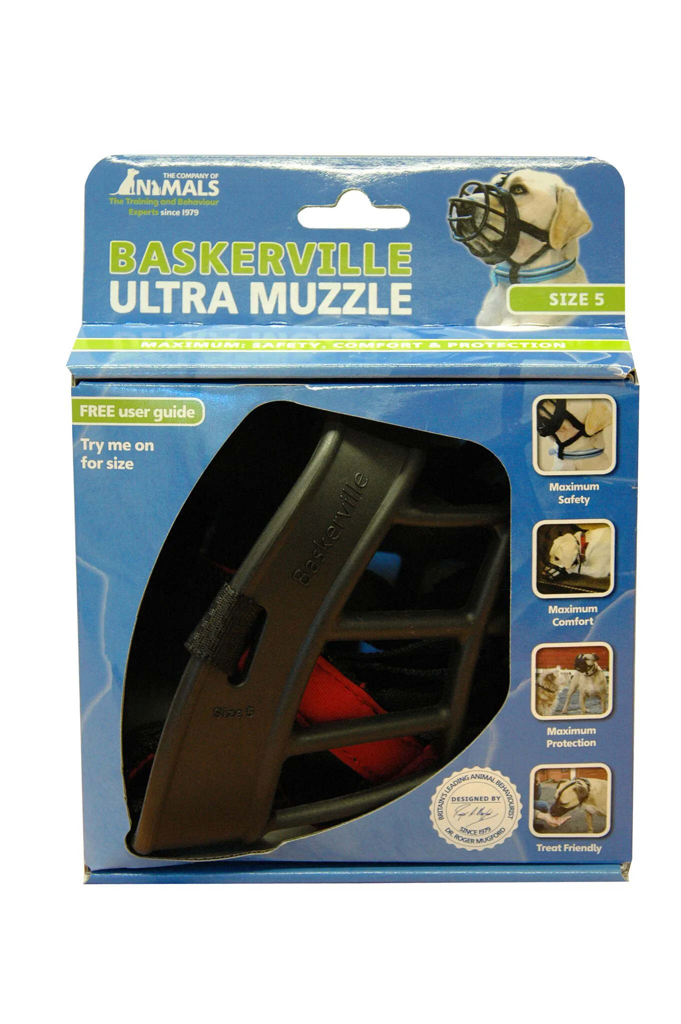 BASKERVILLE Ultra Muzzle Black Size 5.webp